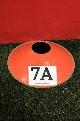 Image showing a 2 inch tall number on a flat cone.